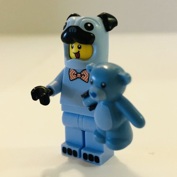 Lego Minifigures Lot Pink Elephant Blue Dog Pug Chocolate Bunny Duck Lifesaver - Picture 9 of 12